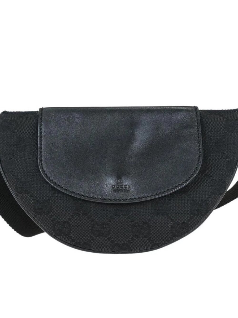 Gucci Black GG Bum Bag 106688 1956 154731